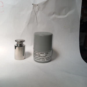5x - CALIBRATION WEIGHT 100G 100 GRAM - BALANCE SCALES - STAINLESS - Picture 1 of 2