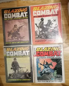 US Warren comic Magazine Blazing Combat Full set 1 - 4 Frazetta Wood - Picture 1 of 5
