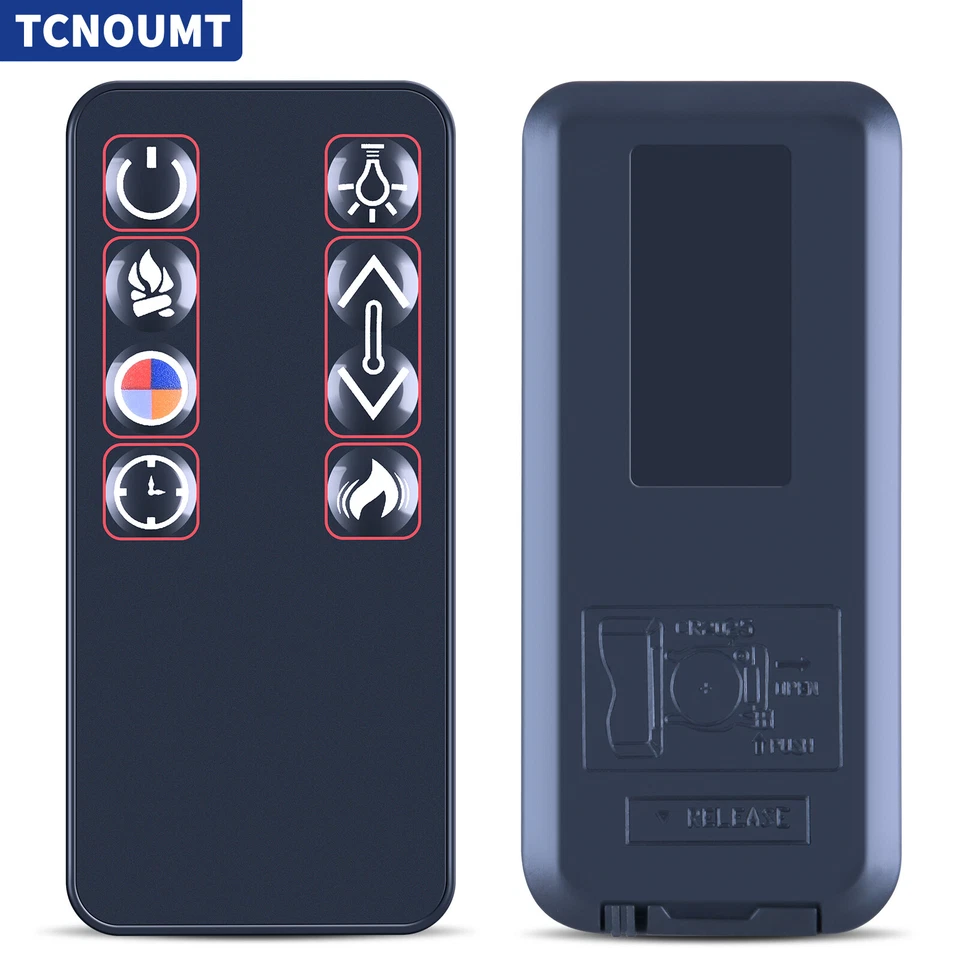 Replacement Remote Control For Real Flame Vivid Flame Electric Fireplace Firebox - Image 1 of 4