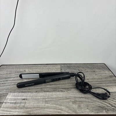 Revlon Helen Of Troy 1" Ceramic Flat Iron Hair Straightener, Black - Image 1 of 4