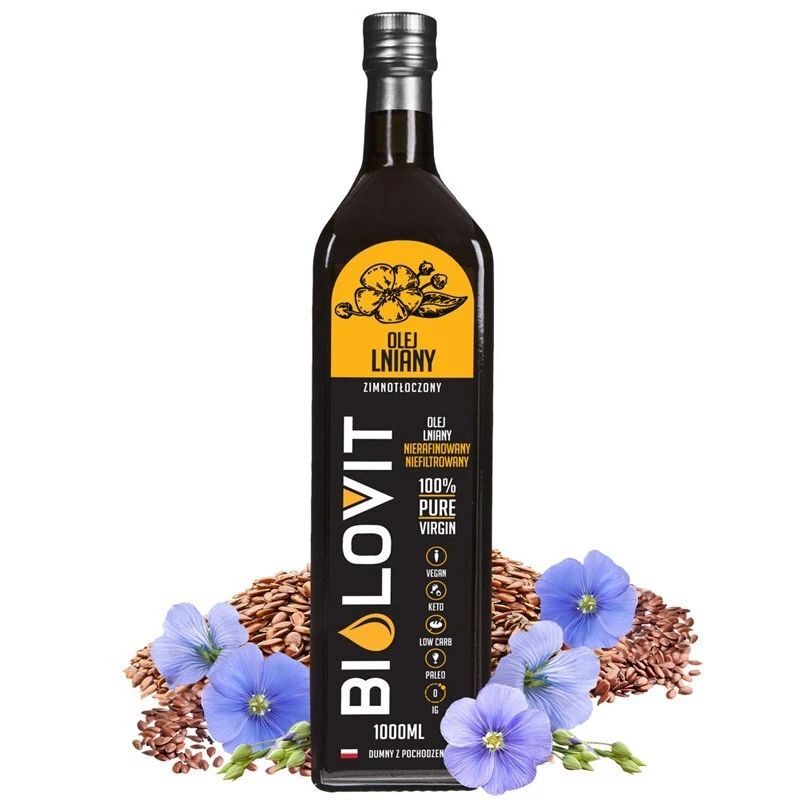 Bilovit Kaltgepresstes Leinsamenöl, 1000 ml