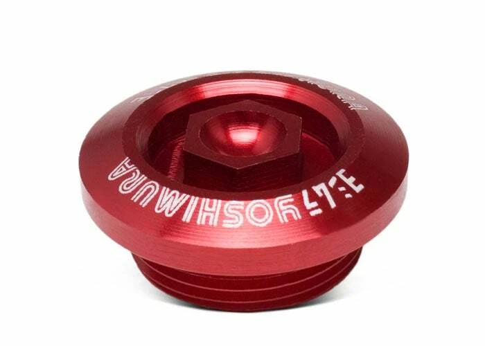 YOSHIMURA BILLET CRANK INSPECTION PLUG RED RMZ/KX MSC - Image 1 of 2