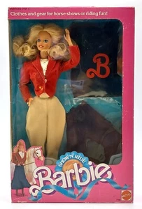Vintage 1988 Show 'n Ride Barbie Puppe / mit Pferde-Zubehör / Mattel 7799, Ovp - Bild 1 von 7