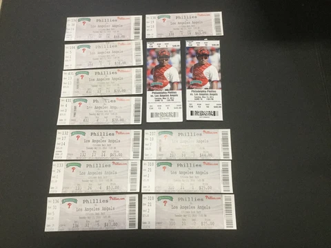 PHILLIES 2014 TICKET STUB~VS ANGELS 5/13/14~MIKE TROUT FIRST VISIT TO CITIZENS Cover