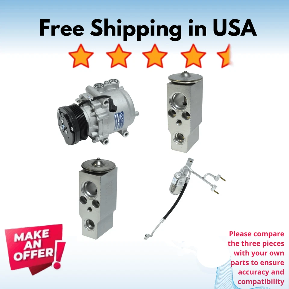 Kit Compresor A/C Fit Ford Expedition 2005-2006, Lincoln Navigator 2005-2006 Foto 1 de 4