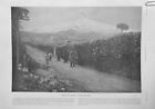 1910 ITALIE VOLCAN ETNA ERUPTION CRATERE LAVE NICOLOSI 2 JOURNAUX ANCIENS