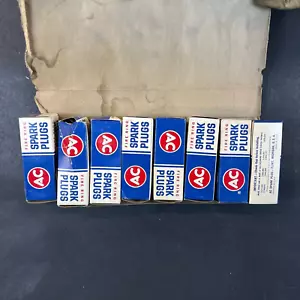 NOS AC DELCO Spark Plug 8 FIRE RING Spark Plugs Made In USA Model A Model T - Picture 1 of 5