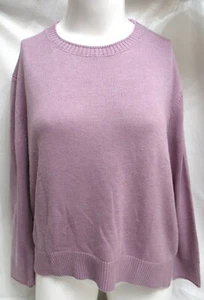 Suéter Ella Moss Dobladillo Abertura Cuello Redondo Malva Talla XL - Imagen 1 de 9