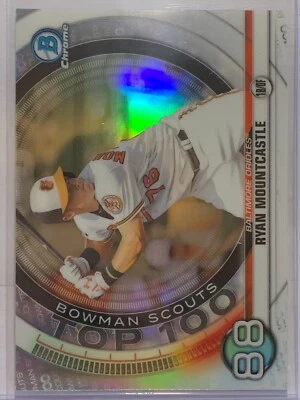 2020 Bowman Baseball Bowman Scouts Top 100 Chrome Inserts REFRACTOR You Pick a80 - Image 1 of 4