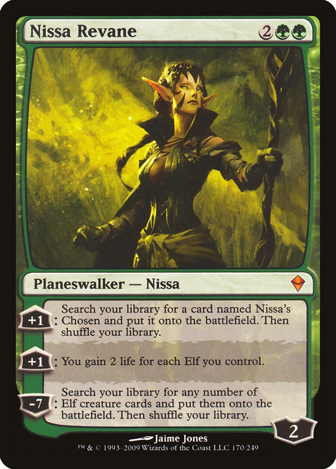 Nissa Revane Zendikar - Lightly Played Foil - Image 1 of 1