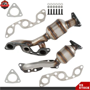 For 2002-2004 Nissan Frontier 3.3L Manifold Catalytic Converter BANK 1 & 2 Set - Picture 1 of 14