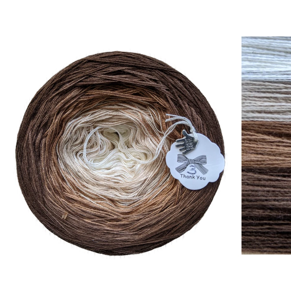 Irish Coffee - Cotton/Acrylic - Gradient Cake Yarn, Ombre Yarn, Colour Change - Image 1 of 1