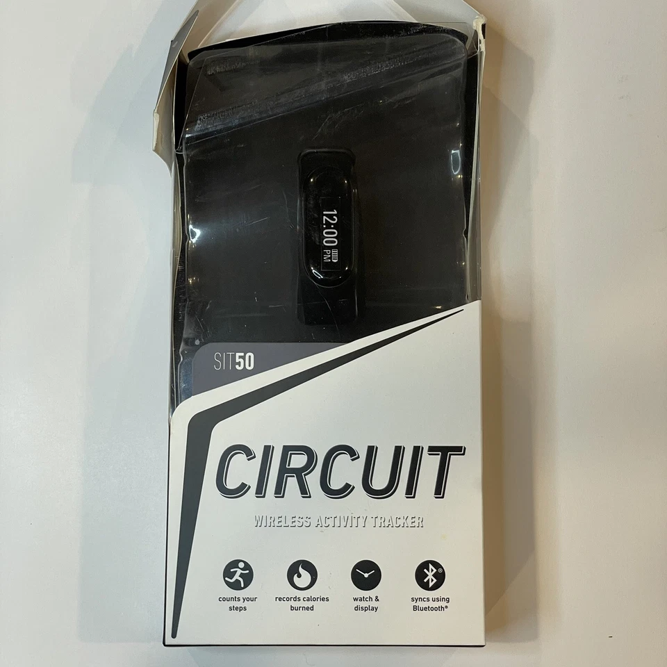 Беспроводной Bluetooth-трекер активности браслет часы Sharper Image Circuit Open Bx - Изображение 1 из 4