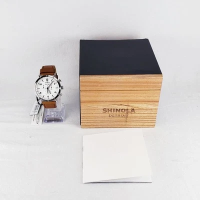 Reloj Shinola Caballeros Canfield Sport Cronógrafo 45mm Esfera Blanca S0120141501 Foto 1 de 4