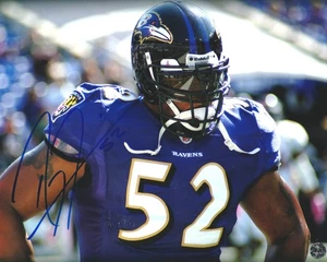 Ray Lewis Autographed Signed Baltimore Ravens 8x10 Photo with COA/Hologram - Picture 1 of 1