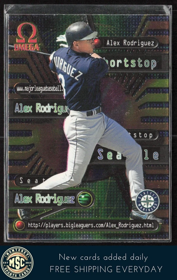 Alex Rodriguez 1998 Pacific Omega Online Inserts #15 Seattle Mariners - Image 1 of 2