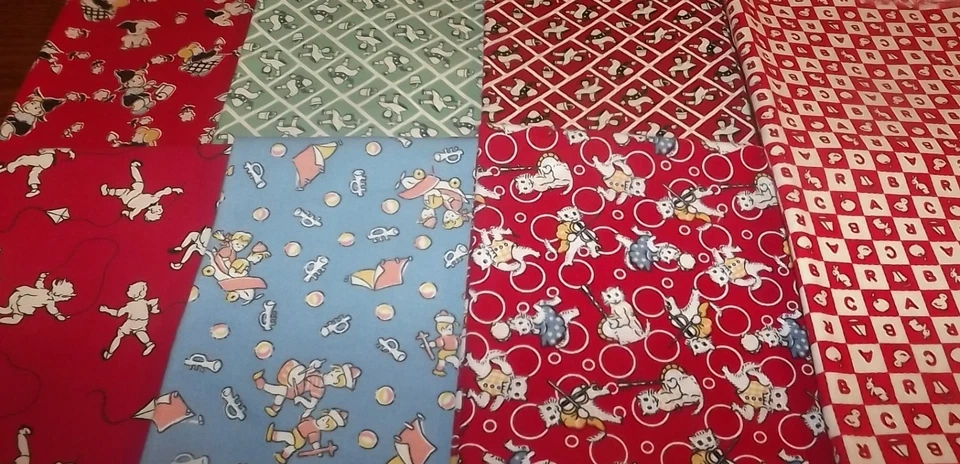 Tela Edredón Vintage Repro Chatarra Lote de 10 Piezas Foto 1 de 1