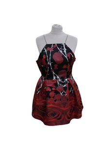 Philipp Plein Couture Flare Dress Size S Chain Shoilder Straps Made In Italy - Picture 1 of 10