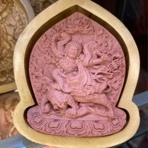 Guru Dorje Drollo Tsa Tsa Mold,Old Version of Wrathful Guru Rinpoche,9cm Height - Picture 1 of 3