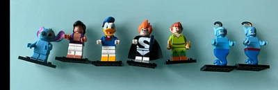 LEGO Minifigura Serie 1 Aladdin 2 Genios Síndrome del Pato Donald Peter Pan Stitch Foto 1 de 2