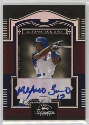 2005 Donruss Timeless Treasures Silver Auto /25 Alfonso Soriano #12 Auto - Image 1 of 2