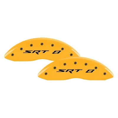 For Dodge Charger 06-18 Caliper Covers Gloss Yellow Caliper Covers w SRT 8 Foto 1 de 2