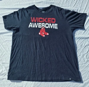 Maglietta Boston Red Sox Wicked Awesome Black Adult XL Extra Large '47 - Foto 1 di 10