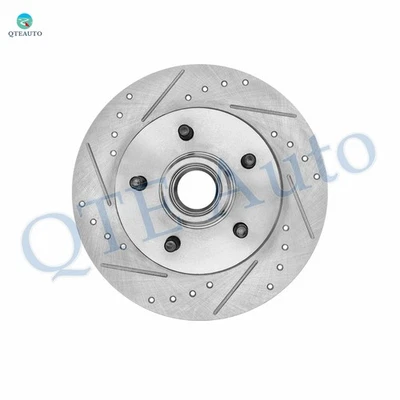 Conjunto de rotores de freno delanteros y bujes perforados a la derecha de 295 mm para GMC C1500 1995-1999 Foto 1 de 4