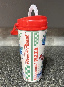 Disney Toy Story Pizza Planet Bicchiere Alieno Tazza Sipper con Coperchio, Cannuccia - NUOVO - Foto 1 di 20