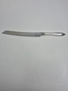 Gorham Plain Sterling Silver handle Wedding Cake Knife 12 5/8" 1970s - Picture 1 of 6