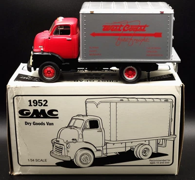 First Gear 52 1952 GMC Dry Goods Van West Coast Fast Freight 19-1052 1:34 - Image 1 of 4