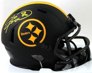 Hines Ward Signed Pittsburgh Steelers Eclipse Speed Mini Helmet - Beckett W Auth - Picture 1 of 7
