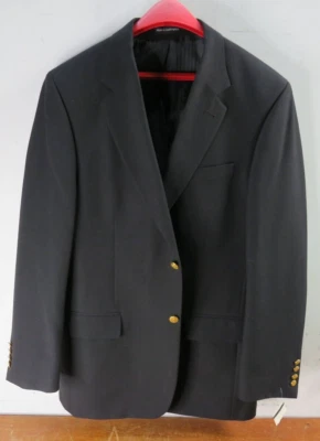 Blazer Lacrosse Negro Sólido Talla 42 Largo Nuevo con Etiquetas Nuevo de Lote Antiguo Foto 1 de 4