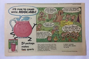 1956 cartoon ad ~ FUN TO CAMP WITH KOOL-AID - Picture 1 of 1