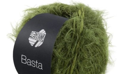 (kg/138€) NEU! BASTA Lana Grossa 50g Fb. 13 olivgrün federzarter Flausch - Bild 1 von 3