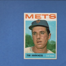 1964 TOPPS # 57 TIM HARKNESS NEW YORK METS  CARD NM