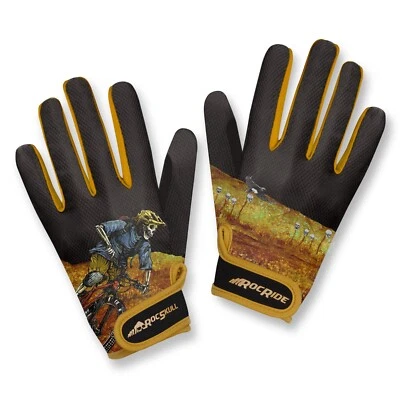 RocRide Nomad Skeleton Full Finger Cycling Gloves - Gel Padded with Touch Tips - Image 1 of 4