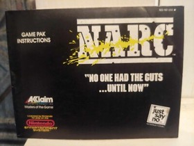NARC Nintendo NES Game Original ACCLAIM Instruction Manual 1990 Booklet **ONLY**