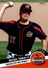 2014 Rochester Red Wings Choice #27 Michael Tonkin Glendale California CA Card