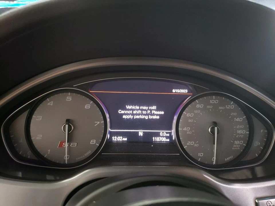15 AUDI S8 Speedometer (cluster), MPH, (180 MPH), w/adaptive cruise (opt 8T4) - Image 1 of 4