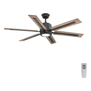 Progress Lighting Ceiling Fans W/ Lights 60"x17.125" Indoor Transitional Black - Picture 1 of 12