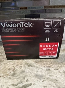 🧨VisionTek Radeon 7750 2GB GDDR5 Graphics Card 6 MiniDP to HDMI Adapters🧨 - Picture 1 of 3
