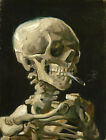 Van Gogh Skull With A Burning Cigarette Fantasy Giclee Prints Fine Canvas