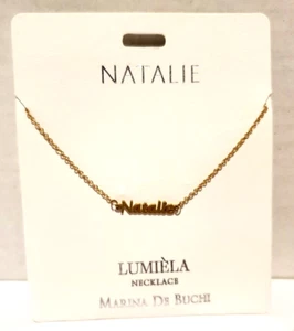 Lumiela Natalie Personalized Necklace Marina De Buchi Nickel Free 15" To 20" - Picture 1 of 4