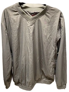 Grand Slam Performance Men's Gray Golf Outdoor Windbreaker Pockets Lined Large - Picture 1 of 3