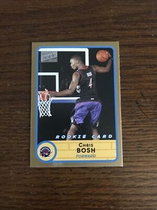 2003-04 Topps Bazooka Chris Bosh Gold Border Rookie #228 Raptors Heat RC 1