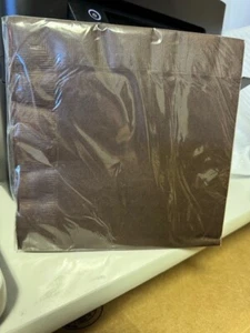 Touch Of Color Paper Giant Napkins 16" x 16" Chocolate Brown 25ct. 3-Ply New! - Picture 1 of 2
