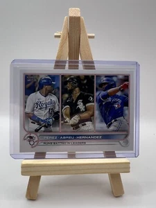 Topps 2022 Series 1 Baseball #202 Perez/Abreu/Hernandez Runs Batted In Leaders - Picture 1 of 2