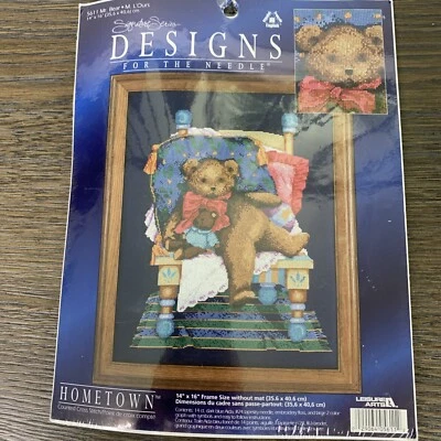 Designs For the Needle MR BEAR Counted Cross Stitch Kit 14 x 16 Hometown #5611 - Image 1 of 4
