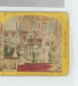 Under Western Dome Great Exhibition 1862 London Stereoscopic Stereoview - Picture 1 of 3